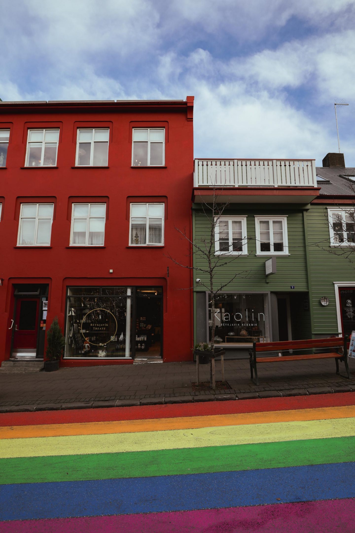 Skólavördustígur la ruelle colorée à Reykjavik
