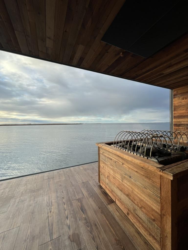 le sauna du sky lagoon