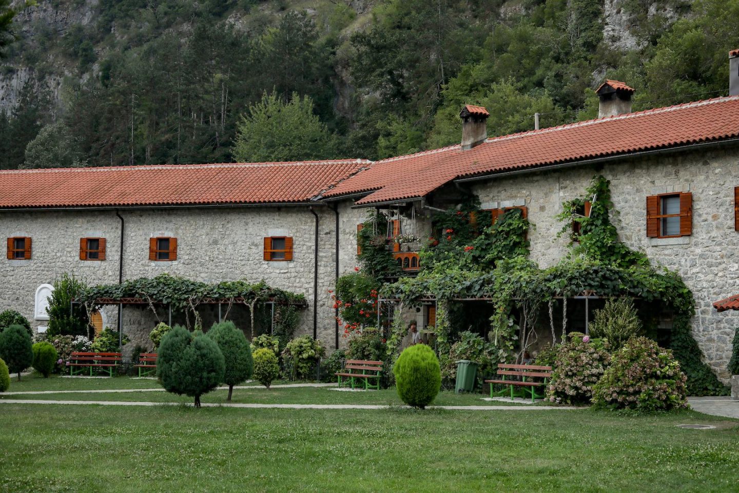 intérieur du Monastère de la Morača au Monténégro