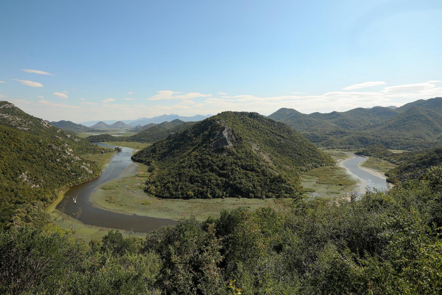 le viewpoint du lac skadar au Monténégro