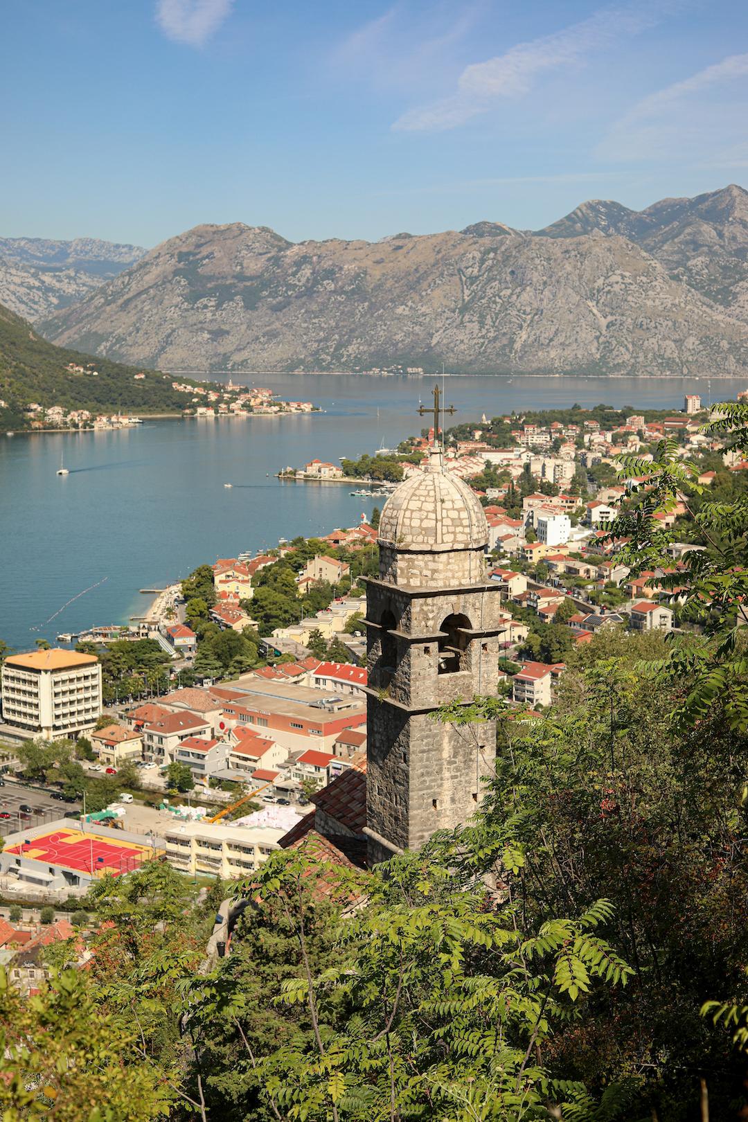 Les bouches de Kotor depuis le sommet de la forteresse