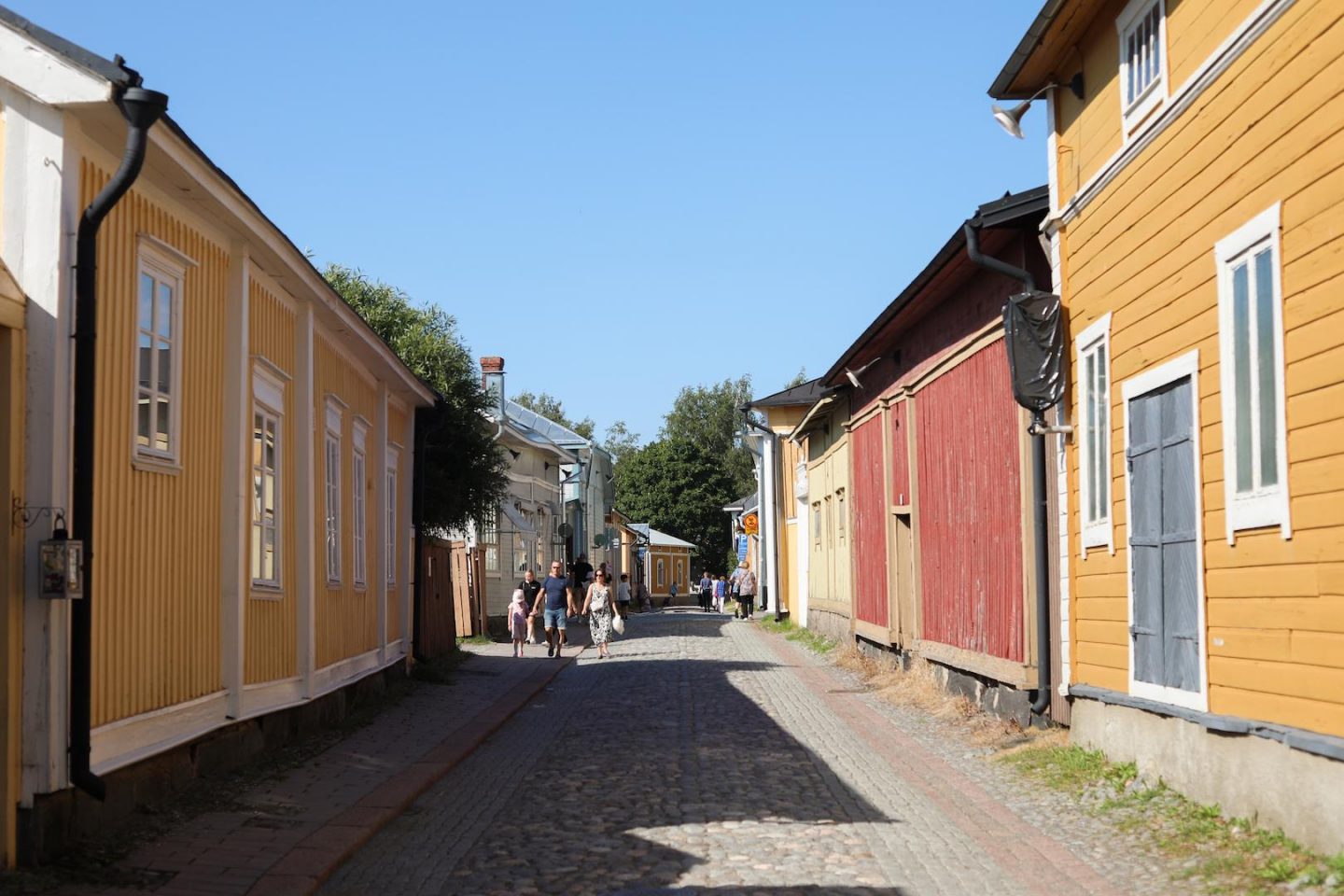 les ruelles typiques de rauma en finlande